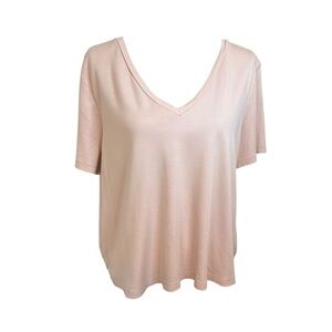 Boden | Soft Pink Relaxed Short Sleeve 100% Cotton T-Shirt | Sz L